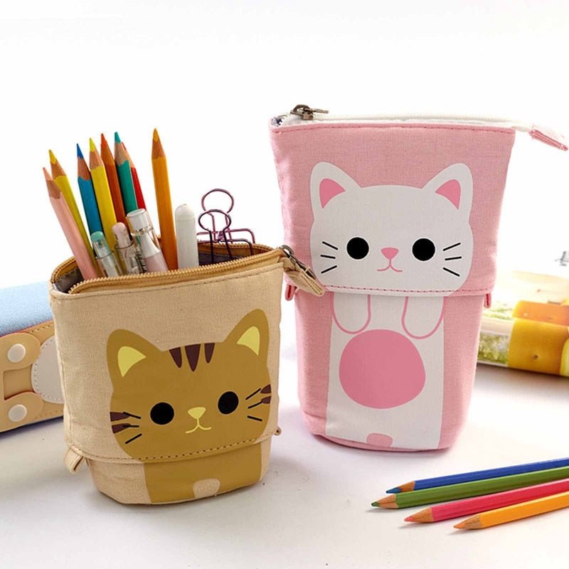 Kawaiimi - stationery - Animal Friends Canvas Pencil Case - 1