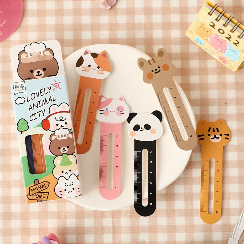 Kawaiimi - school supplies & office supplies - Animalville Cutie Bookmarks Set - 5