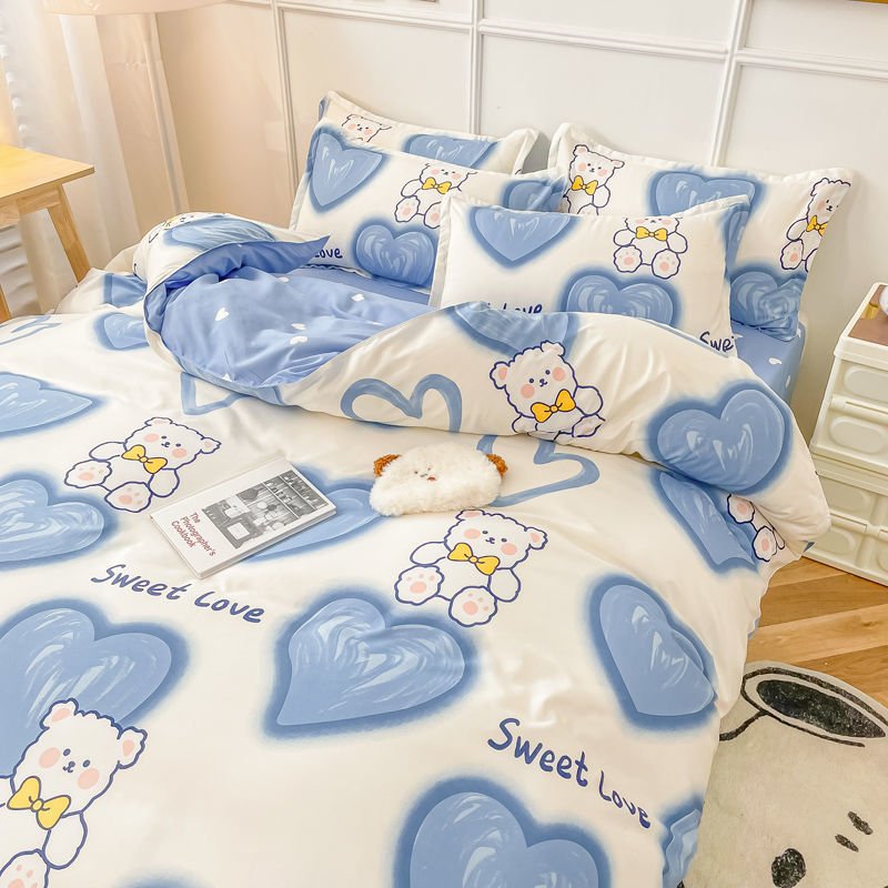 Kawaiimi - home & living - Azure Bear Bedding Set - 1