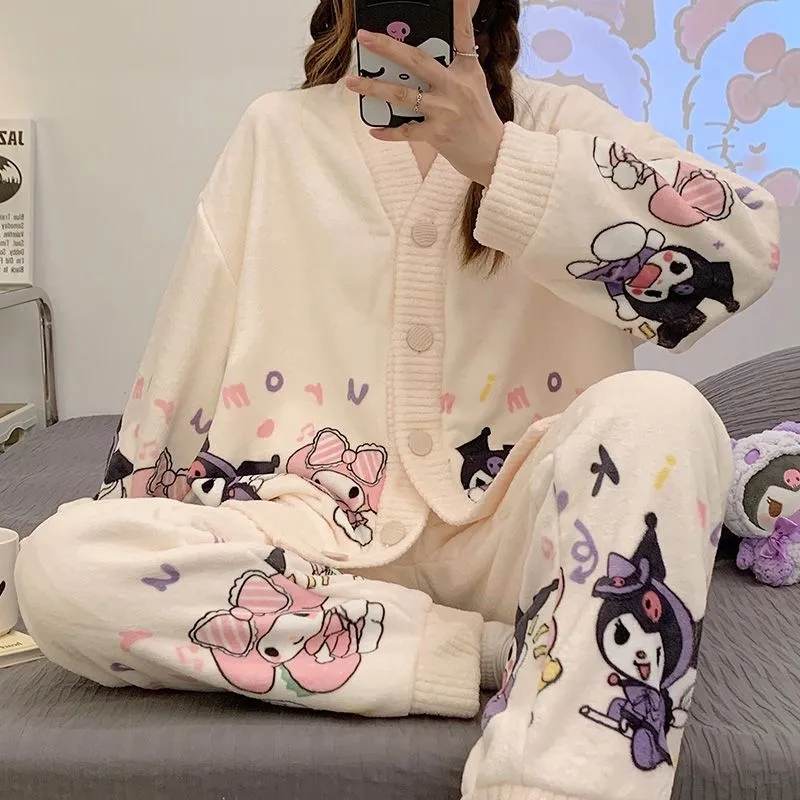 Kawaiimi - mens & womens winter pyjamas - Baby Sanrio Winter Fleece Pajamas - 7