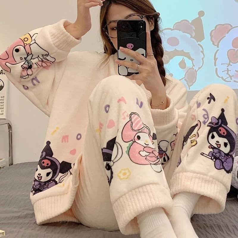 Kawaiimi - mens & womens winter pyjamas - Baby Sanrio Winter Fleece Pajamas - 8