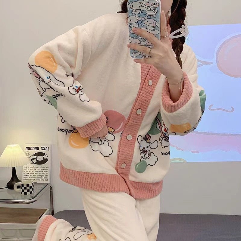 Kawaiimi - mens & womens winter pyjamas - Baby Sanrio Winter Fleece Pajamas - 6