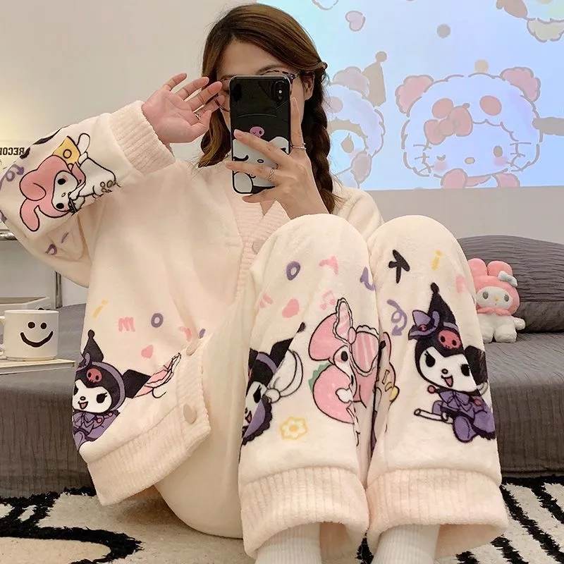 Kawaiimi - mens & womens winter pyjamas - Baby Sanrio Winter Fleece Pajamas - 1