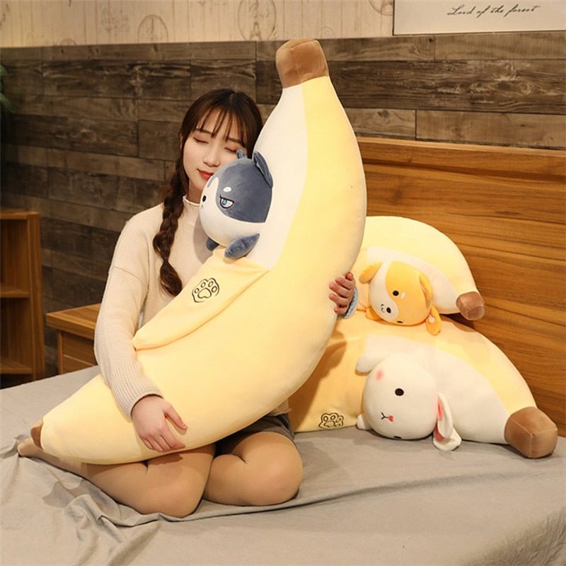 Kawaiimi - plush toys - Banana-Friendly Pet Pillow - 12
