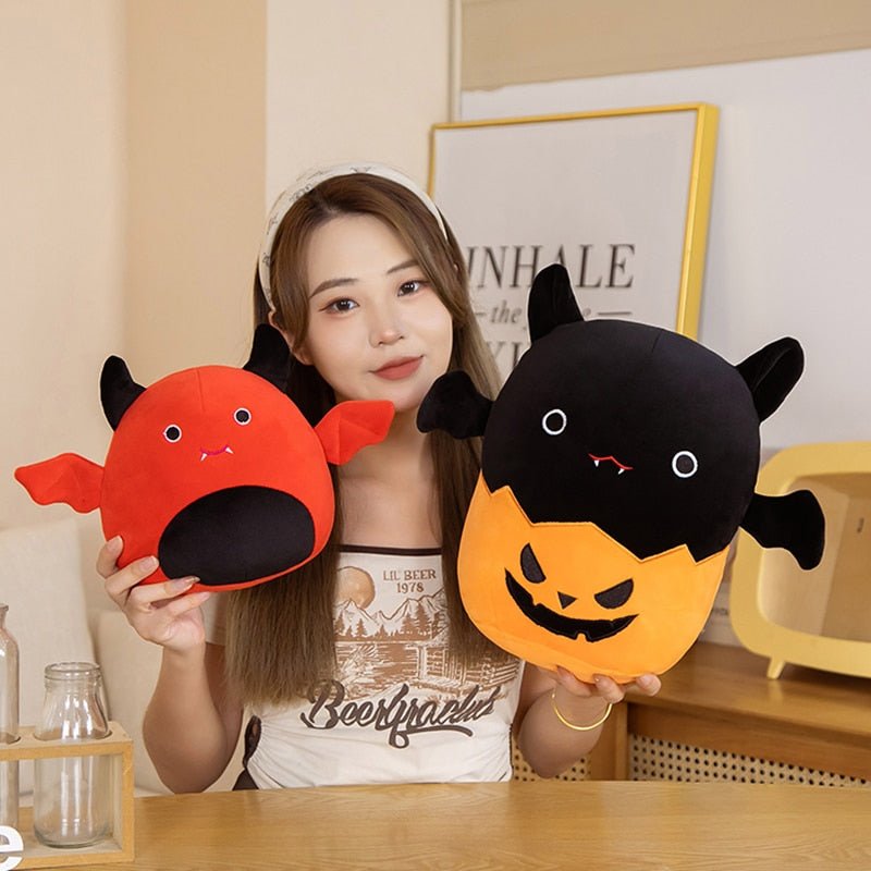 Kawaiimi - spooky & cute gift ideas - Batty Boo Pumpkin Pot Plushie - 4