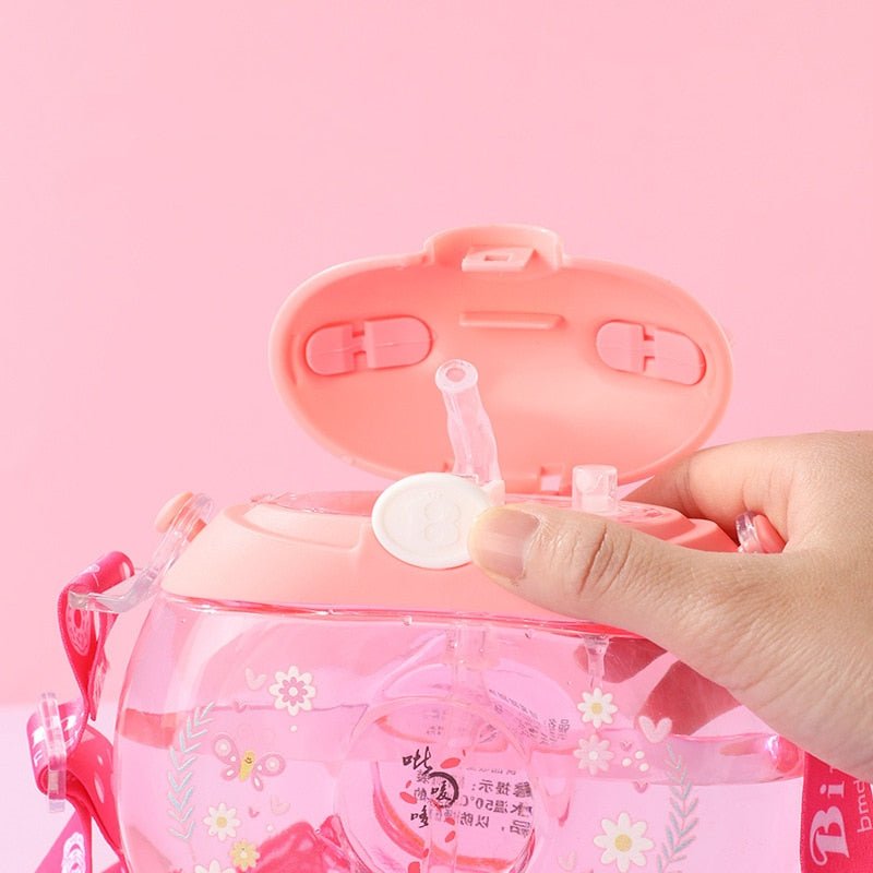 Kawaiimi - travel & outdoor accessories - Beary Cute Donut Mini Water Bottle - 8