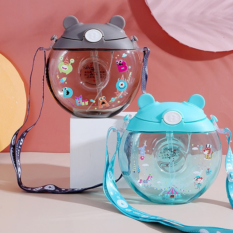 Kawaiimi - travel & outdoor accessories - Beary Cute Donut Mini Water Bottle - 4