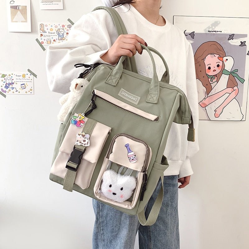 Kawaiimi - apparel and accessories - Beary Kawaii Backpack with Teddy Pendant - 8