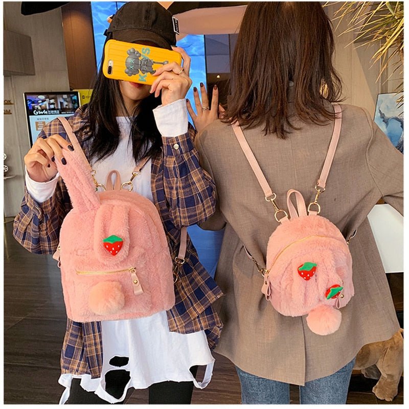 Kawaiimi - apparel and accessories - Berry Bunny Backpack - 2