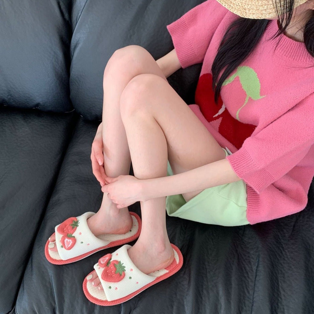 Kawaiimi - flip-flops, shoes & slippers for women - Berrylicious Home Slippers - 9