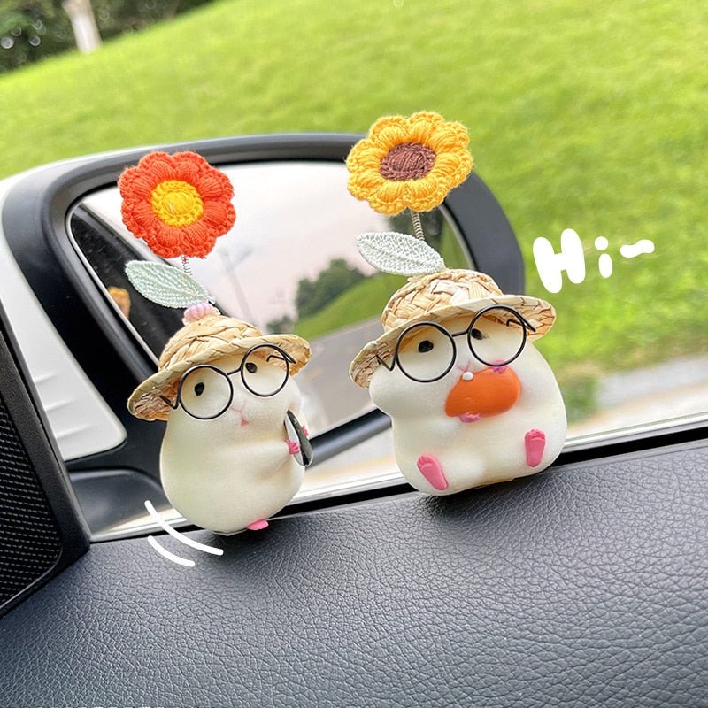 Kawaiimi - car decor & accessories - Blossom Hamster Car Ornaments - 3