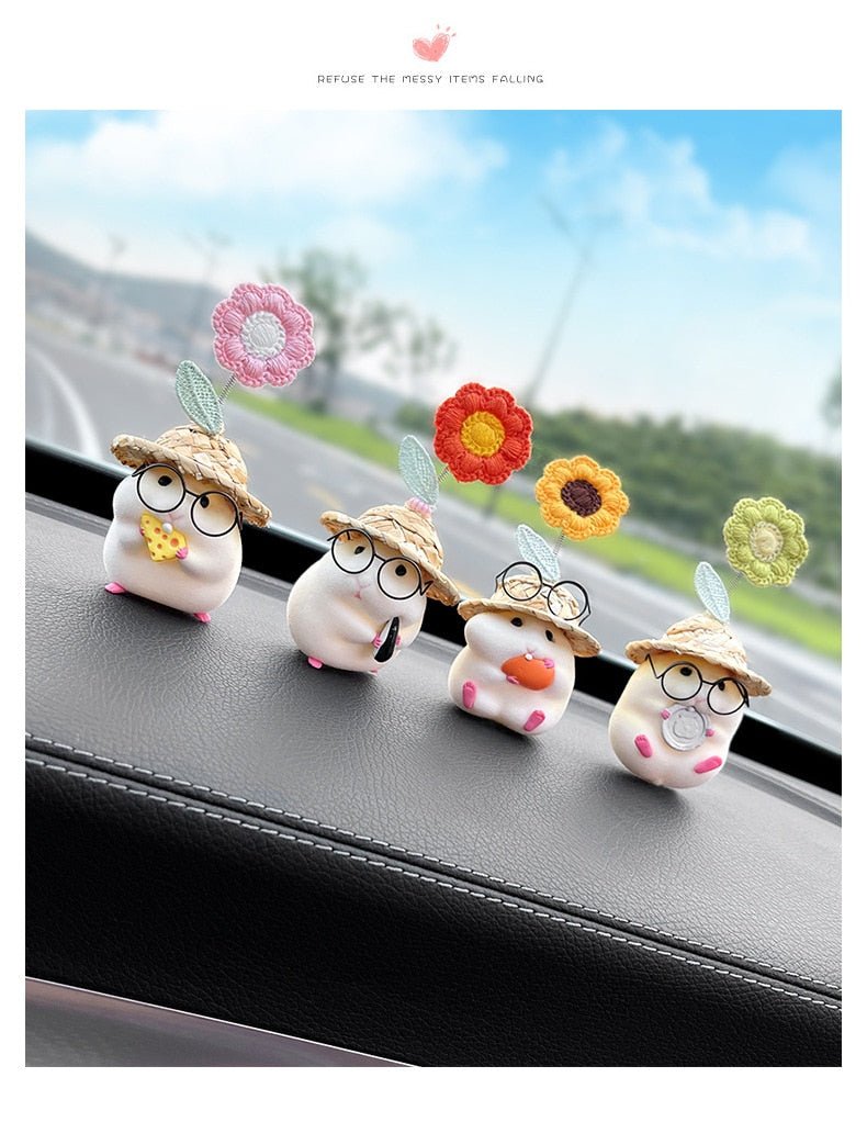 Kawaiimi - car decor & accessories - Blossom Hamster Car Ornaments - 13