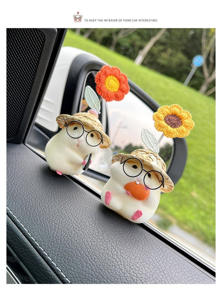 Kawaiimi - car decor & accessories - Blossom Hamster Car Ornaments - 16