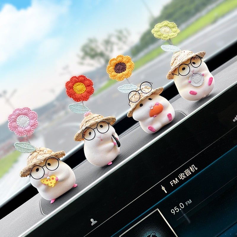 Kawaiimi - car decor & accessories - Blossom Hamster Car Ornaments - 8