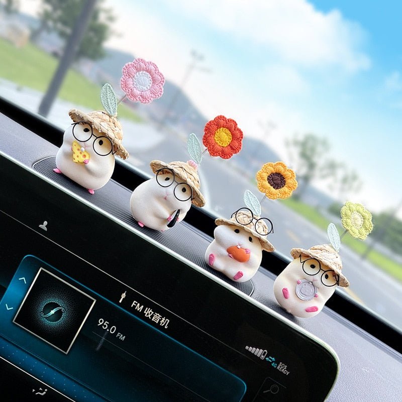 Kawaiimi - car decor & accessories - Blossom Hamster Car Ornaments - 7