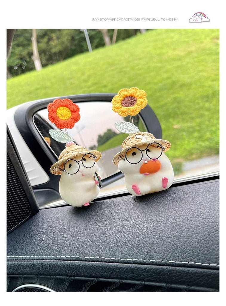 Kawaiimi - car decor & accessories - Blossom Hamster Car Ornaments - 17