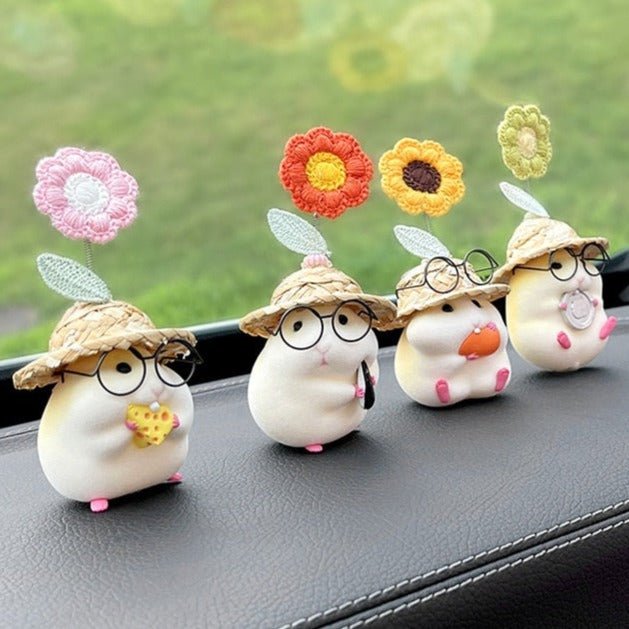Kawaiimi - car decor & accessories - Blossom Hamster Car Ornaments - 1