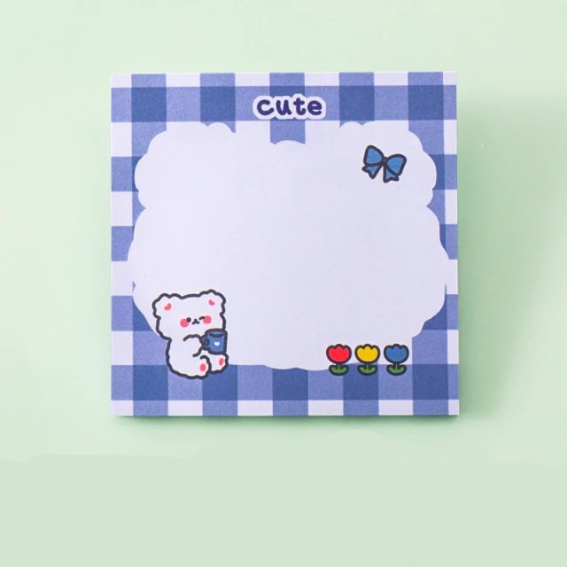 Kawaiimi - stationery - Blue Bear Memo Pad - 9