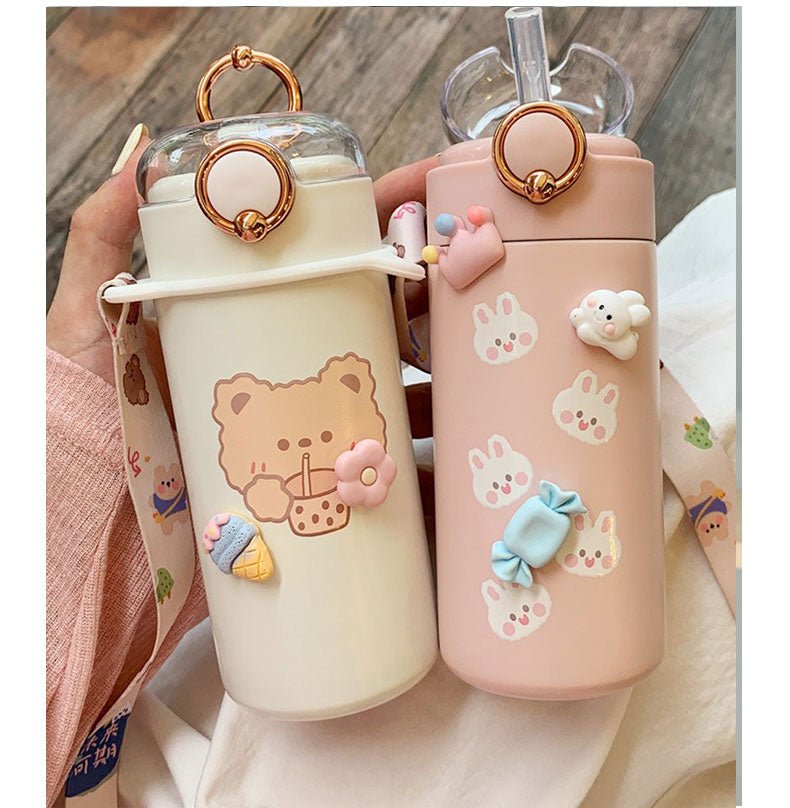 Kawaiimi - accessories - Bubble Bear & Bunny Water Flask - 17