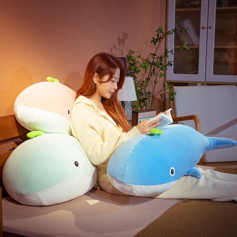 Kawaiimi - plush toys - Bubble Whale Plush Pillow - 7
