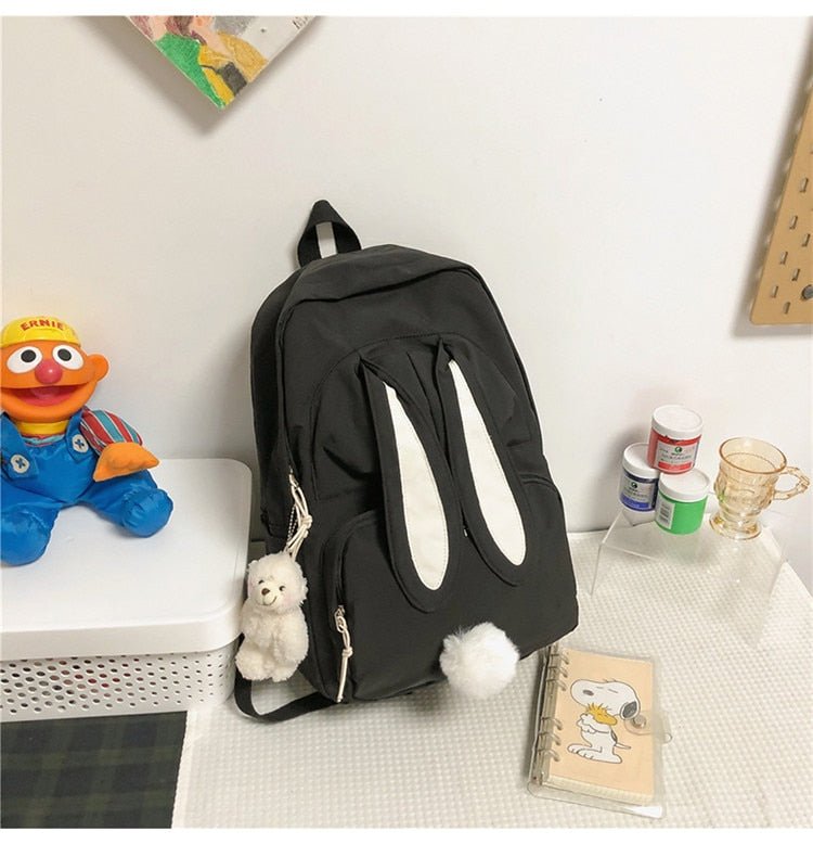Kawaiimi - apparel and accessories - Bunbun Rabbit Backpack with Teddy Pendant - 16