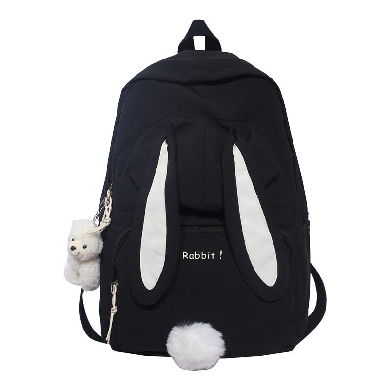 Kawaiimi - apparel and accessories - Bunbun Rabbit Backpack with Teddy Pendant - 3
