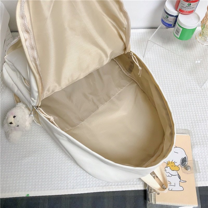 Kawaiimi - apparel and accessories - Bunbun Rabbit Backpack with Teddy Pendant - 7
