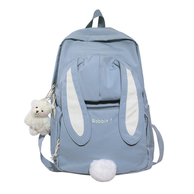 Kawaiimi - apparel and accessories - Bunbun Rabbit Backpack with Teddy Pendant - 4