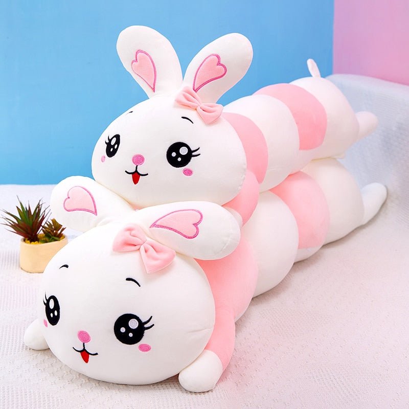 Kawaiimi - plush toys - Bunny Caterpillar Plush Pillow - 1