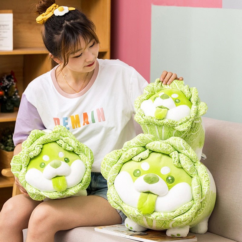 Kawaiimi - plush toys - Cabbage Shiba Inu Plush - 20