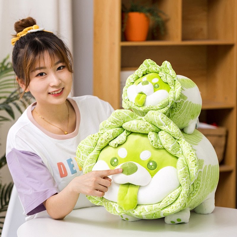 Kawaiimi - plush toys - Cabbage Shiba Inu Plush - 18