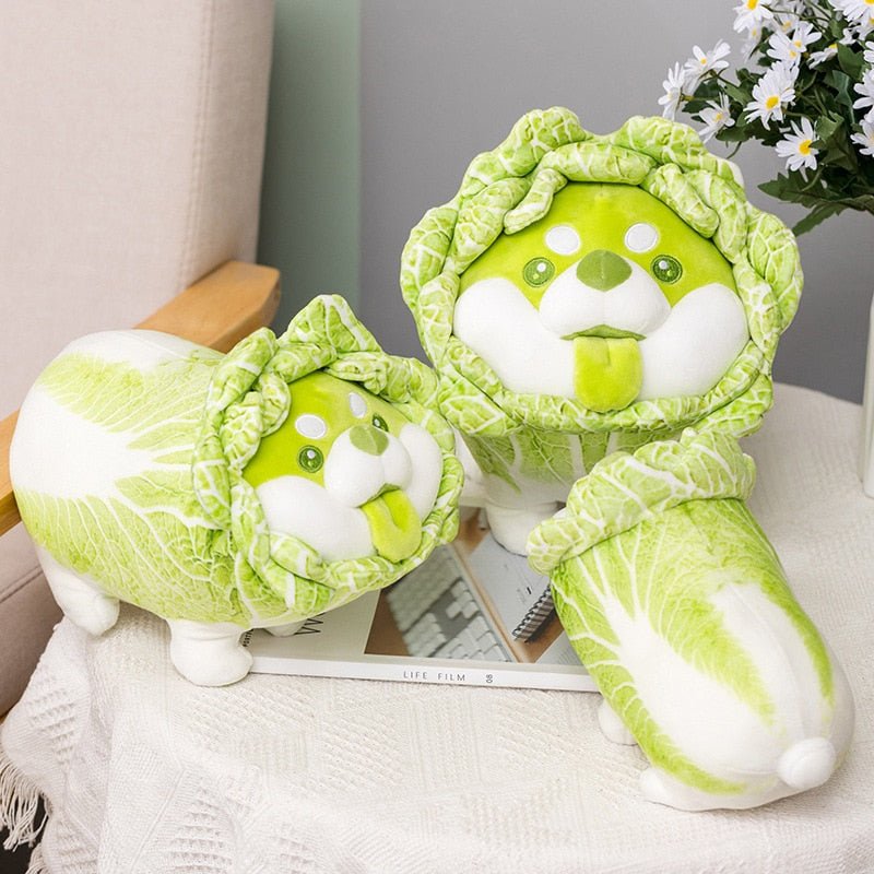 Kawaiimi - plush toys - Cabbage Shiba Inu Plush - 10