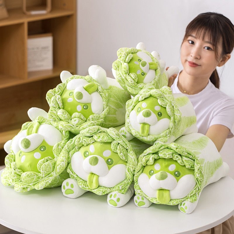 Kawaiimi - plush toys - Cabbage Shiba Inu Plush - 8