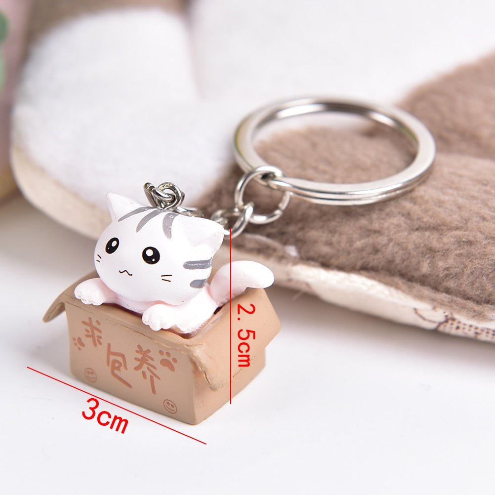 Kawaiimi - accessories, keyholders & bag charms - Cat in Box Keychains - 10