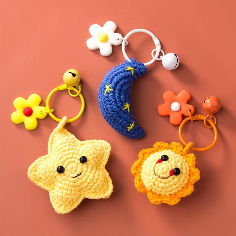 Kawaiimi - accessories, keyholders & bag charms - Celestial Knitted Keychains - 1