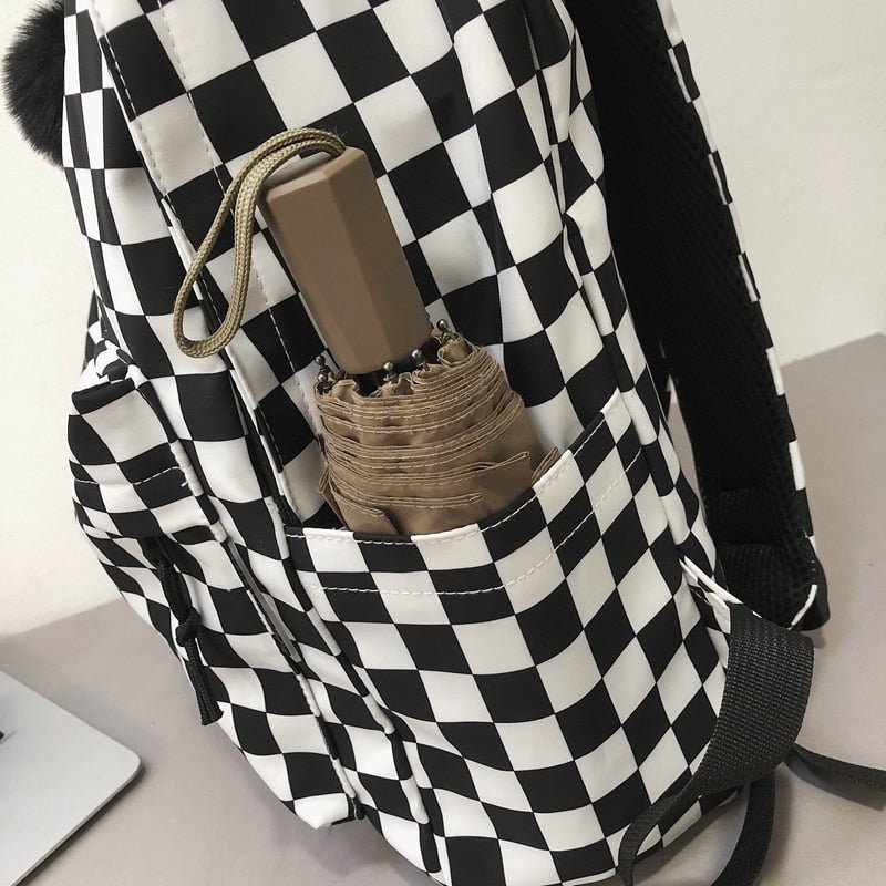 Kawaiimi - school accessories for girls and kids - Classic Checked School Backpack - 27