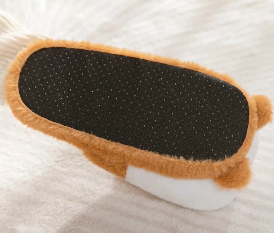Kawaiimi - warm & fluffy home footwear - Corgi Booty Indoor Slippers - 15