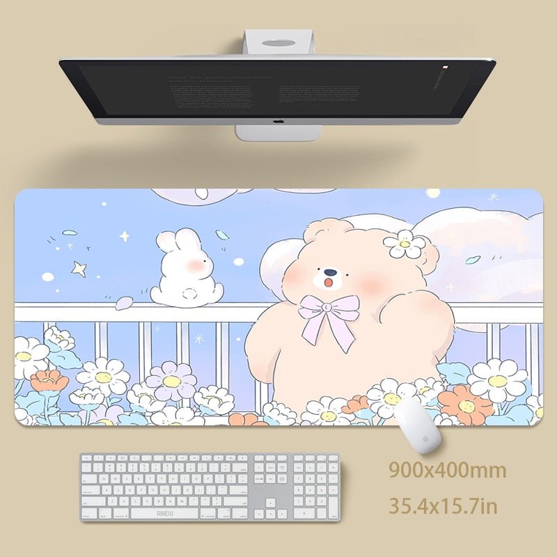 Kawaiimi - ergonomic stationery & desk accessories - Cottontail and Cubby Gaming Mouse Pads - 2
