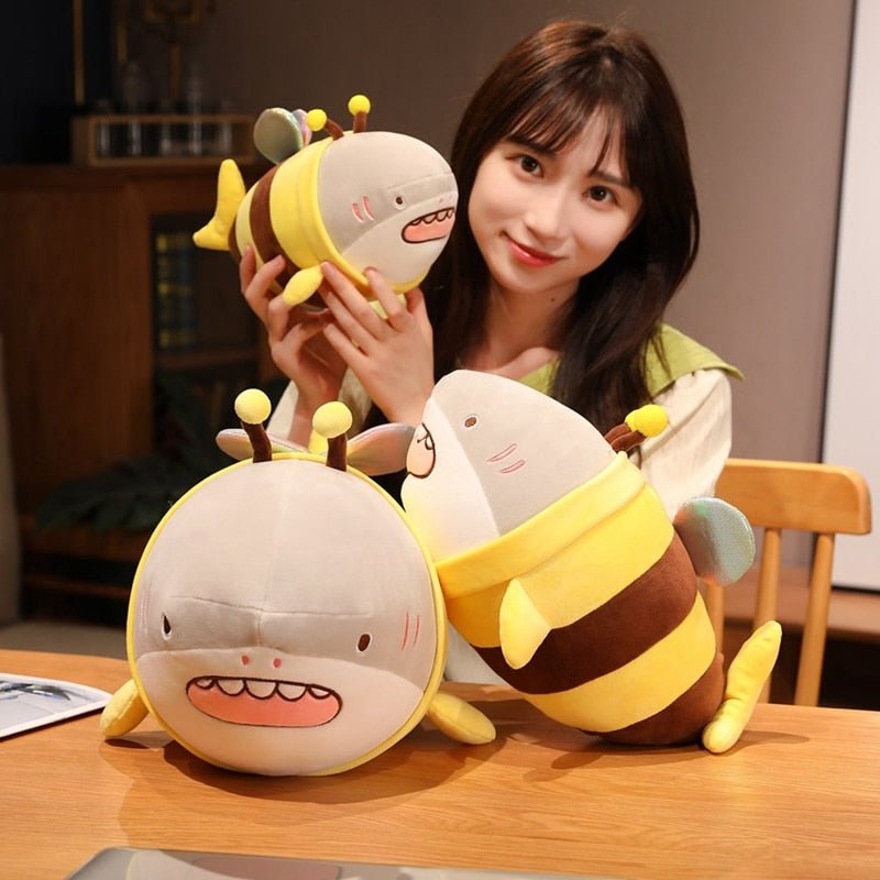 Kawaiimi - plush toys - Cute Bee Shark Plushie - 4