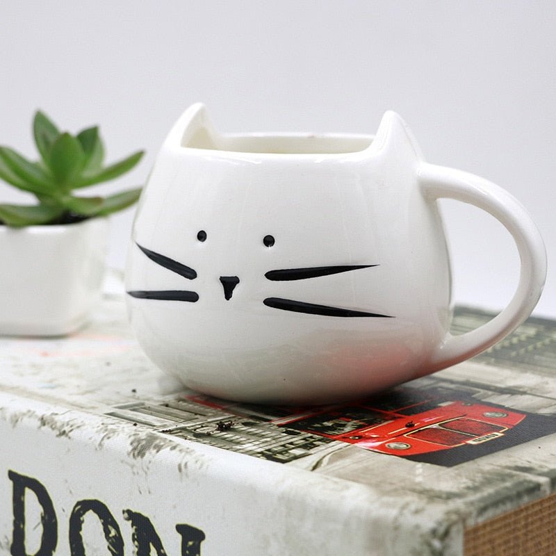 Kawaiimi - home & living - Cute MeowCat Mug with Tea Spoon - 6