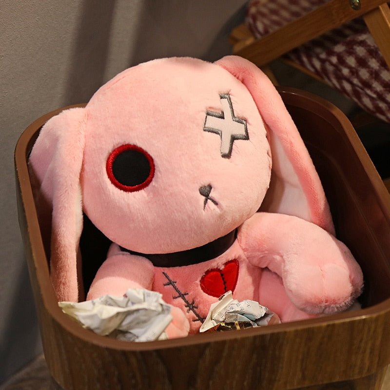 Kawaiimi - spooky & cute gift ideas - Dark Gothic Bunny Plushie - 2