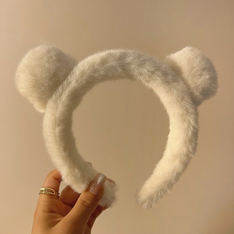 Kawaiimi - hairclips, hair hoops & barrettes - Fluffy Bear Headband - 8