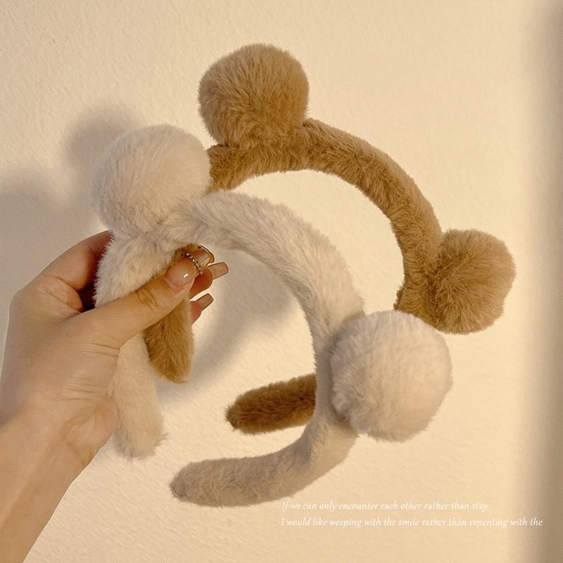 Kawaiimi - hairclips, hair hoops & barrettes - Fluffy Bear Headband - 7