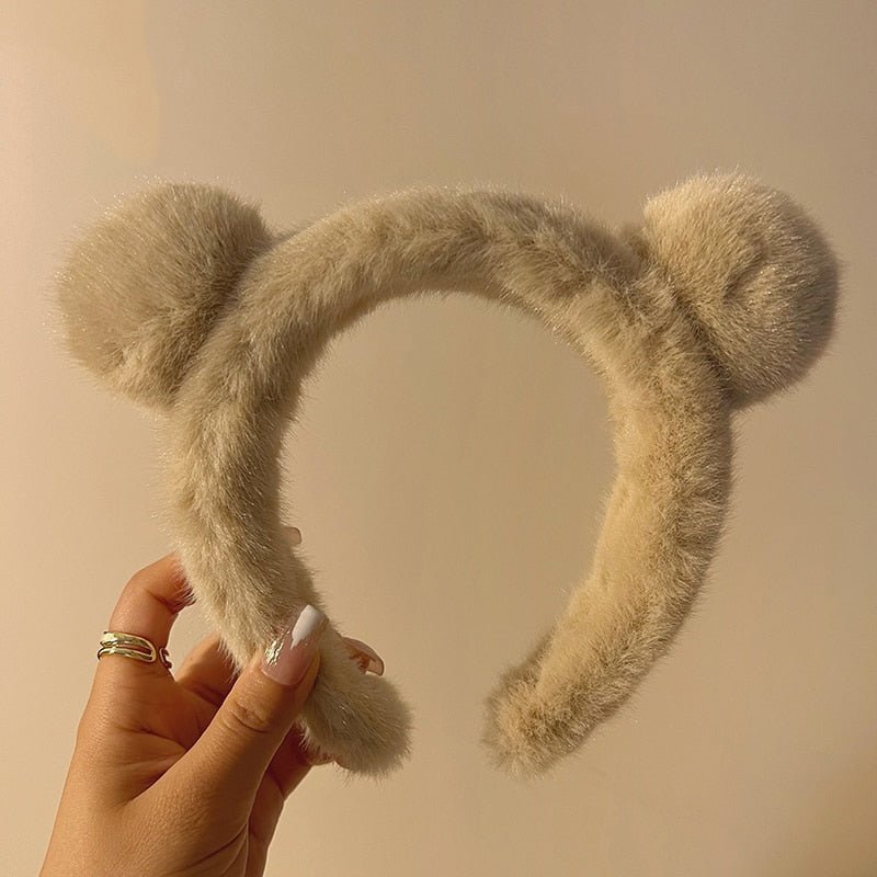 Kawaiimi - hairclips, hair hoops & barrettes - Fluffy Bear Headband - 9