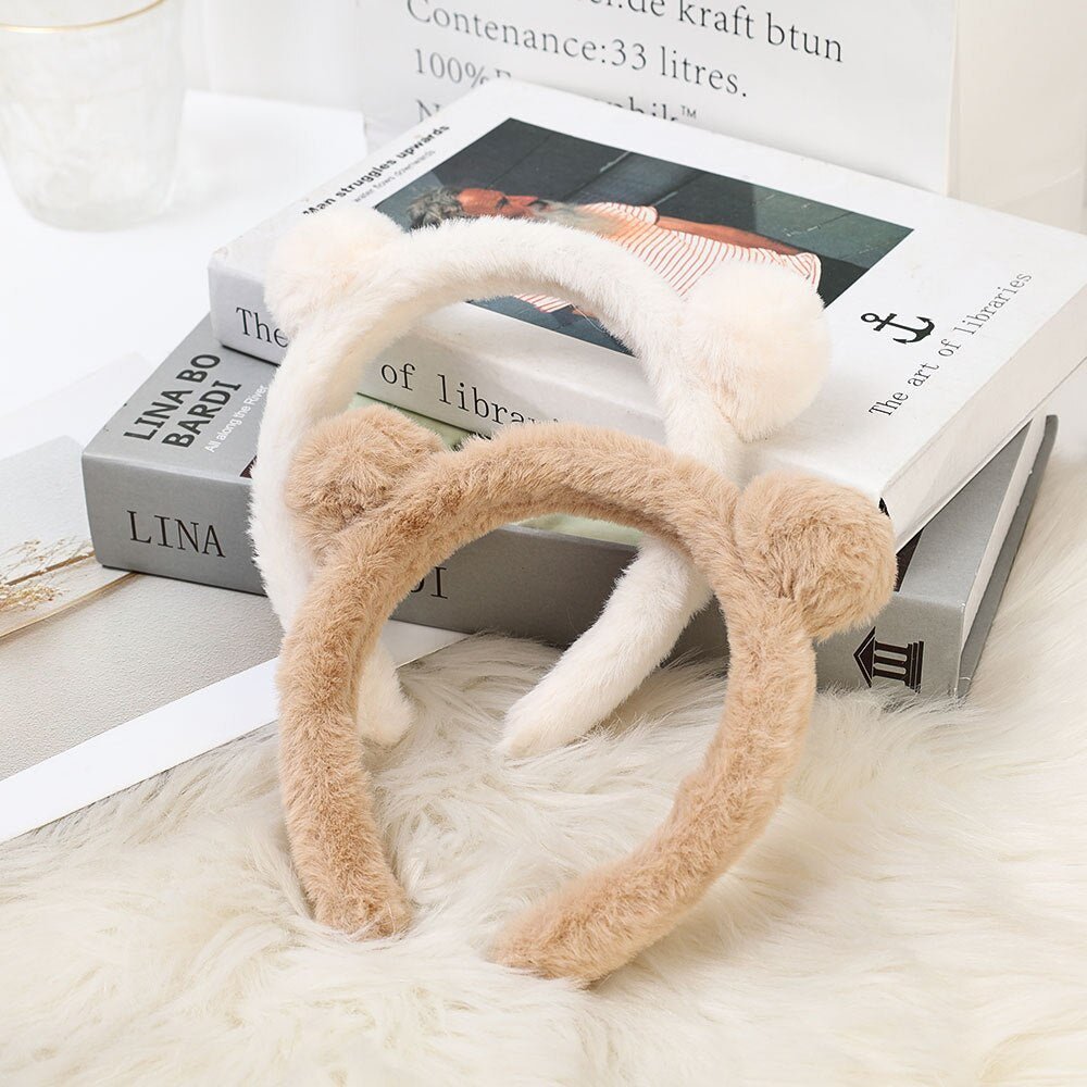 Kawaiimi - hairclips, hair hoops & barrettes - Fluffy Bear Headband - 2