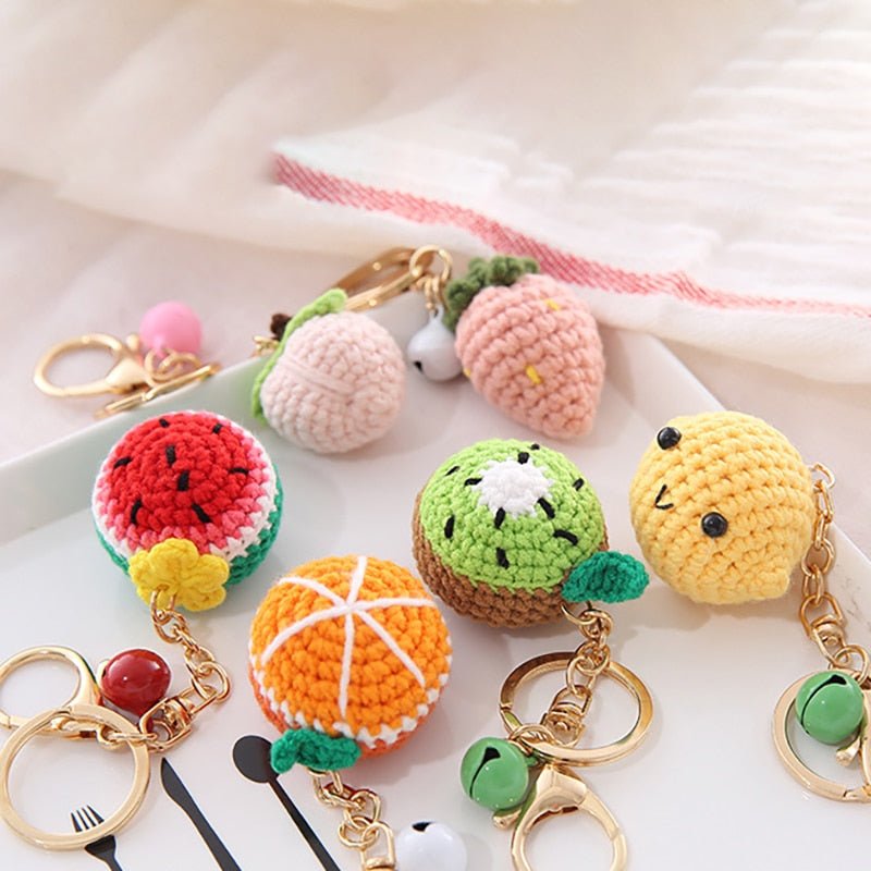 Kawaiimi - accessories, keyholders & bag charms - Fruit Frenzy Knitted Keychains - 1