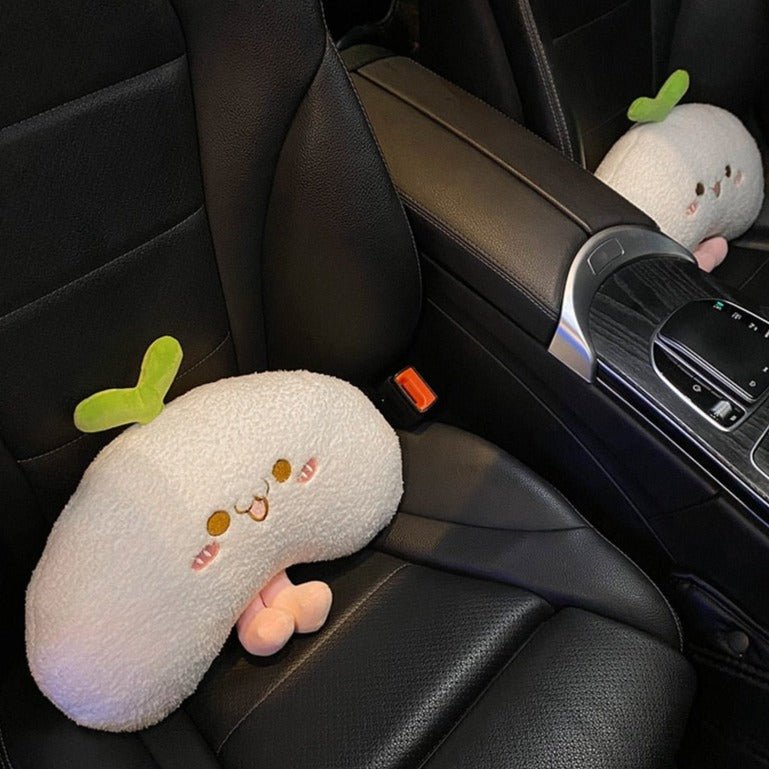Kawaiimi - car deco & accessories - Fuzzy Peach Car Cushions & Decor - 24