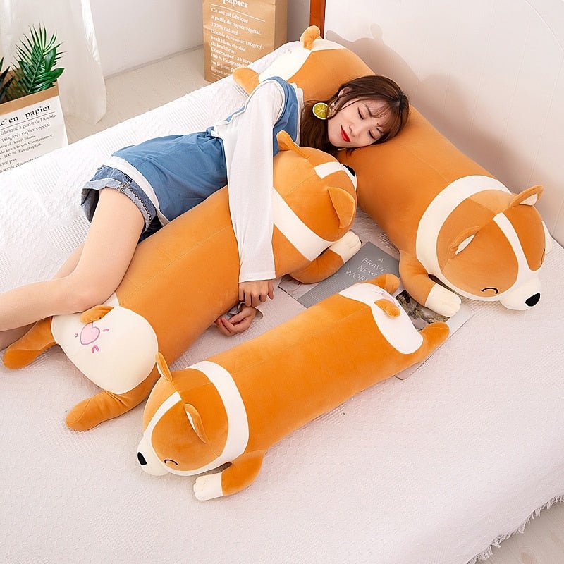 Kawaiimi - plush toys - Giant Corgi Pillow - 9