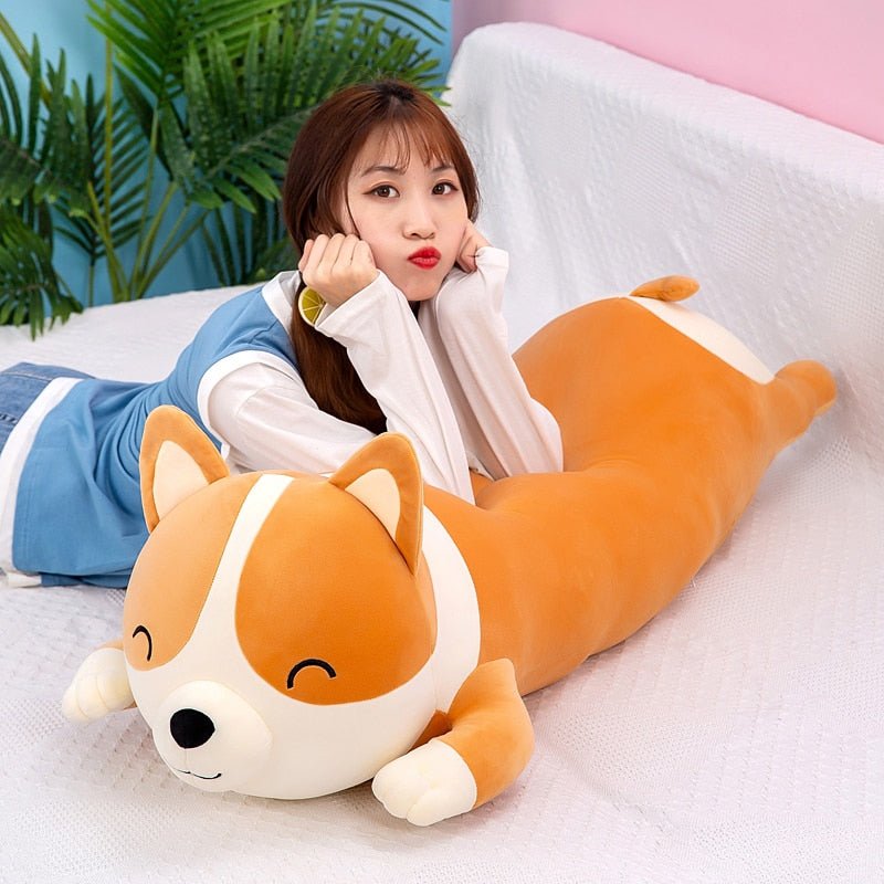 Kawaiimi - plush toys - Giant Corgi Pillow - 11