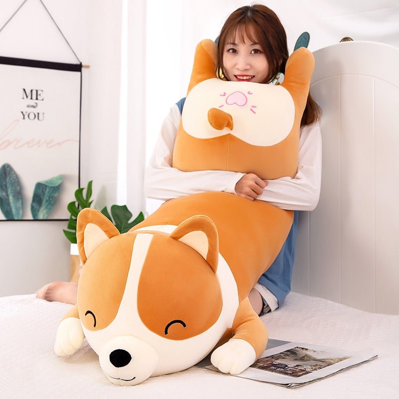Kawaiimi - plush toys - Giant Corgi Pillow - 1